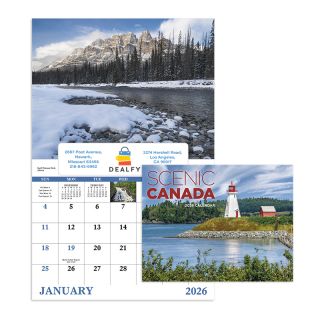 Scenic Canada Window Calendars