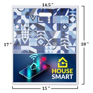 15x18 Digital Full-Color Die Cut Plastic Bags