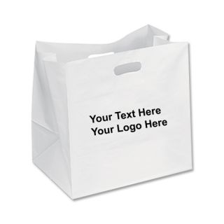 Chuckwagon Plastic Die Cut Handle Bags with Cardboard...